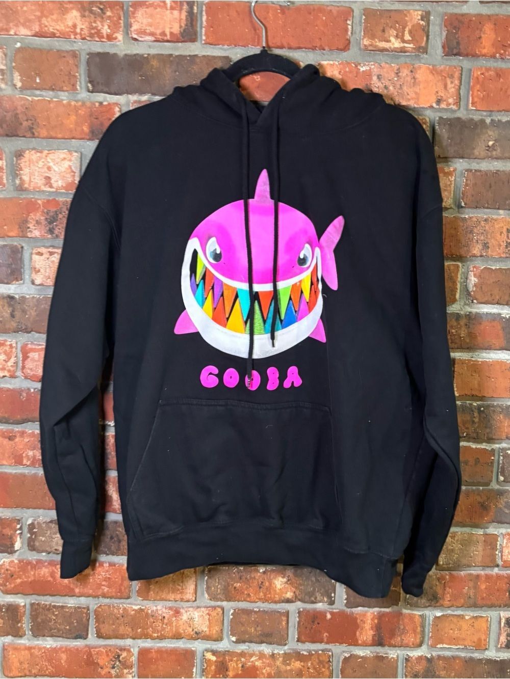 Official 6ix9ine mens Gooba merch hoodie sweatshirt black L